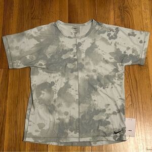 Nike Dri-Fit Yoga All Over Print Shirt Green Mens Size Small DX0922-330